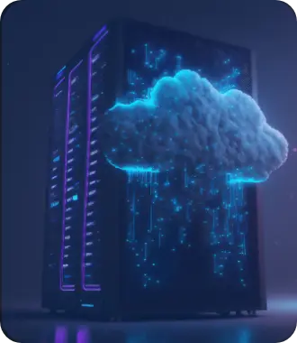 computador con una nube