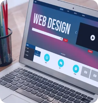 Notebook mostrando diseño web